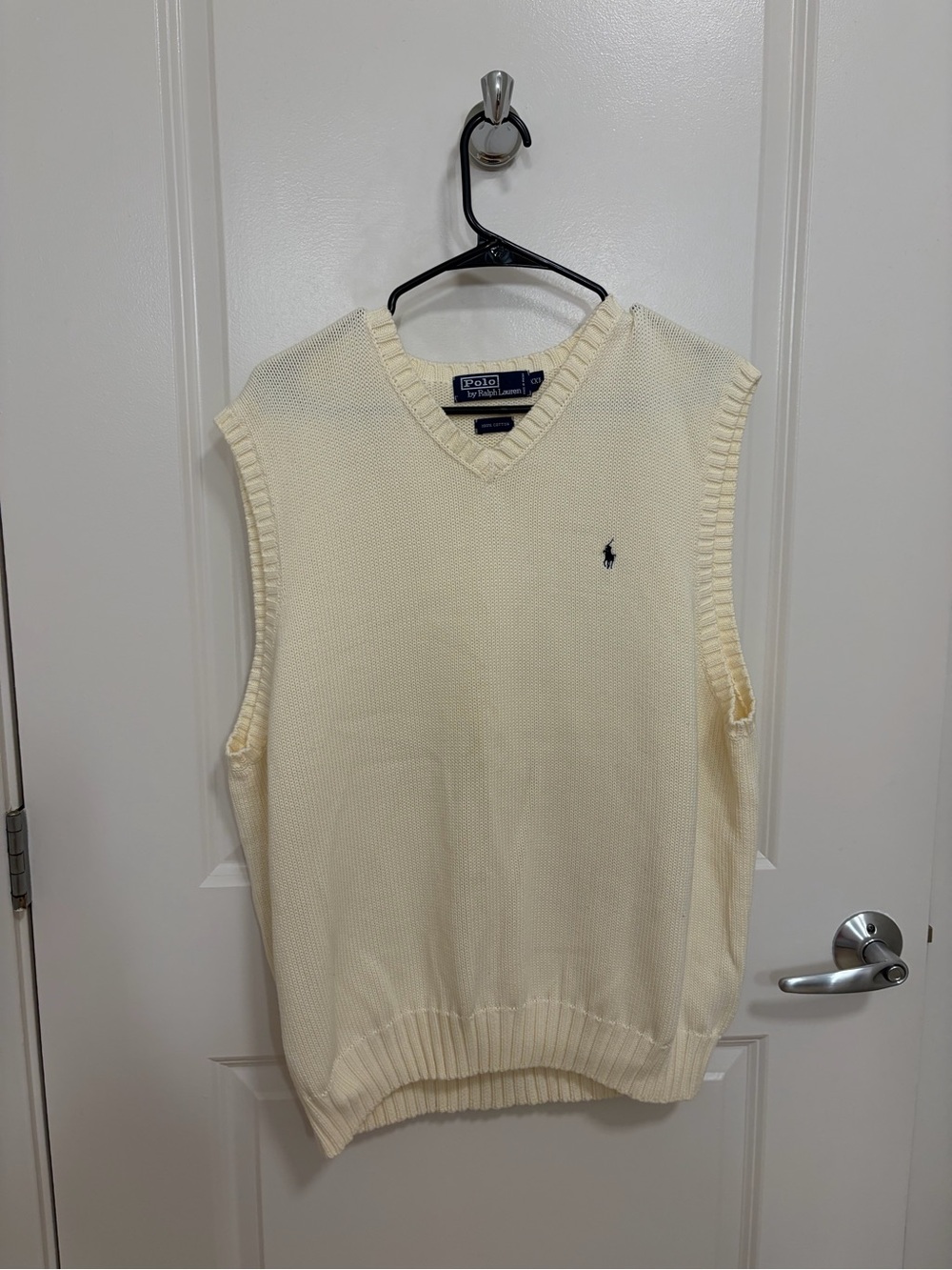 Vintage Polo Ralph Lauren Cream Sweater Vest